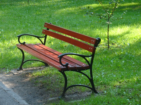 ławeczka w parku
